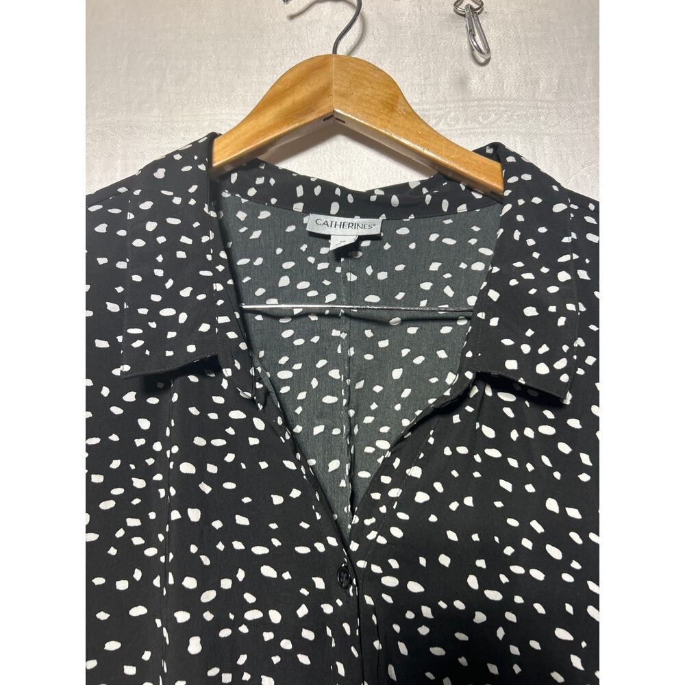 Catherines Button Up 5X Black Lot of 2 3/4 Sleeve Classic Business Casual - Picture 6 of 13